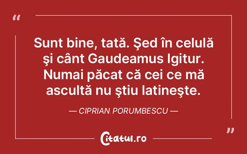Citat Ciprian Porumbescu - citate viata