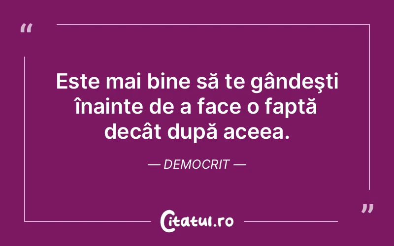 Citat Democrit - citate viata