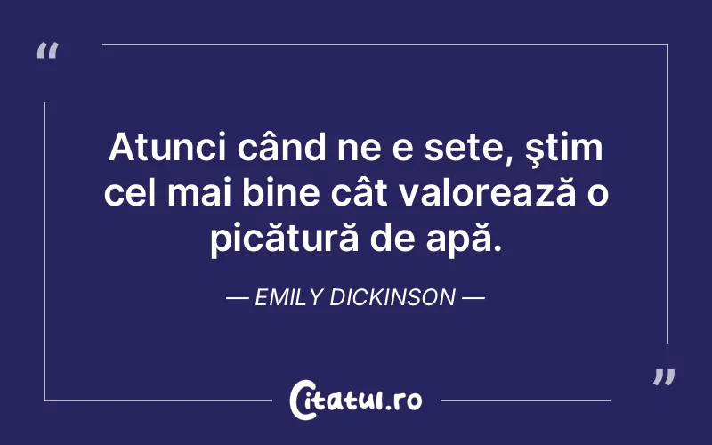 Citat Emily Dickinson - citate viata