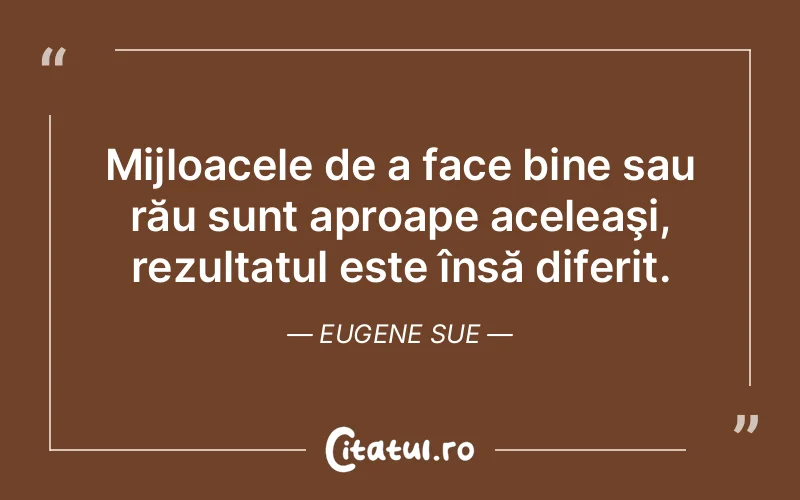 Citat Eugene Sue - citate viata