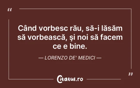Răul îl putem face tuturor şi fiecare...