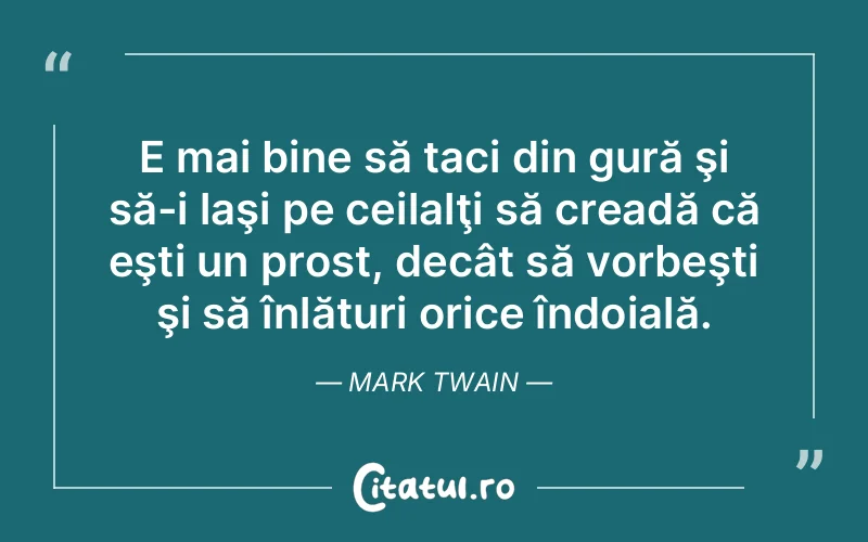 Citat Mark Twain - citate viata