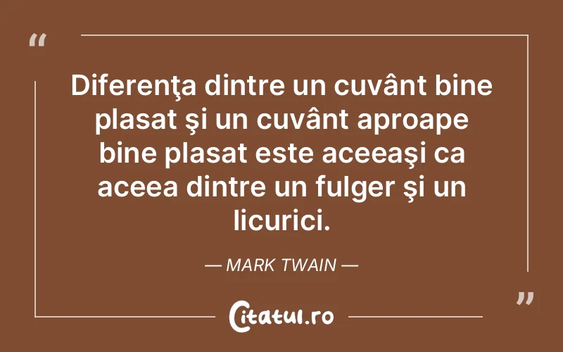 Citat Mark Twain - citate viata