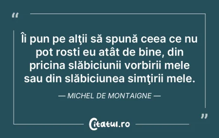 O gândire este un act, un cutremur al n...