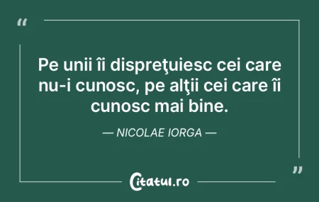 Poţi critica la altul defectele tale, f...