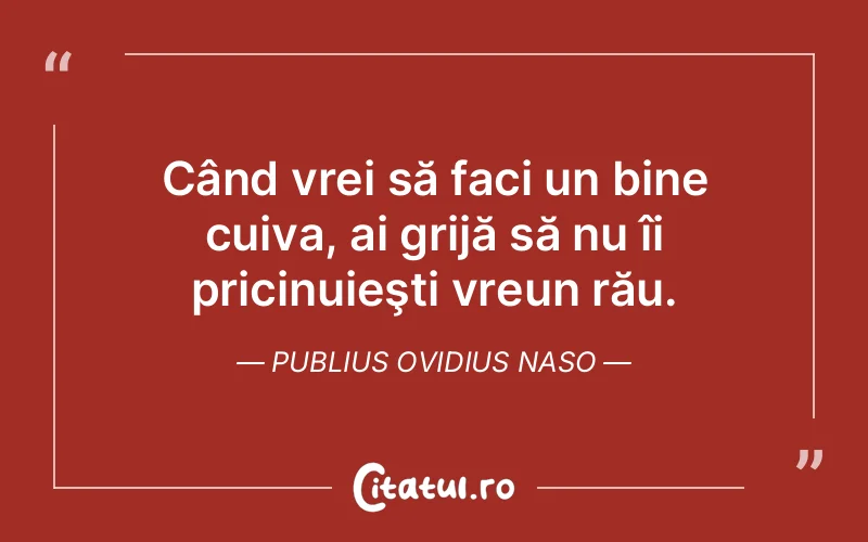 Citat Publius Ovidius Naso - citate viata