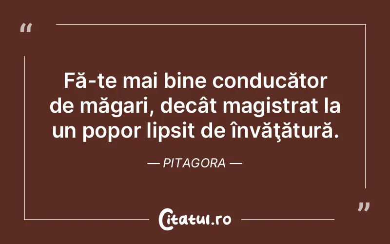 Citat Pitagora - citate viata
