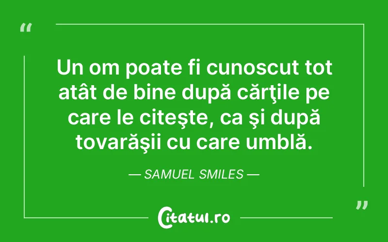 Citat Samuel Smiles - citate viata
