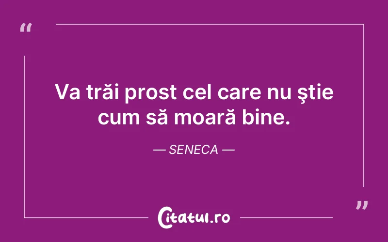 Citat Seneca - citate viata