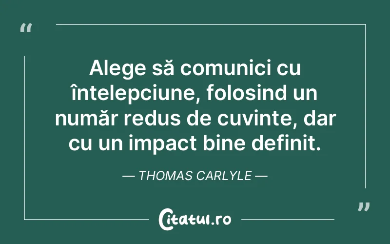 Citat Thomas Carlyle - citate viata