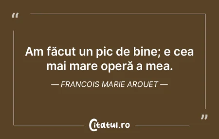 Totul e spre bine în cel mai bun mod po...