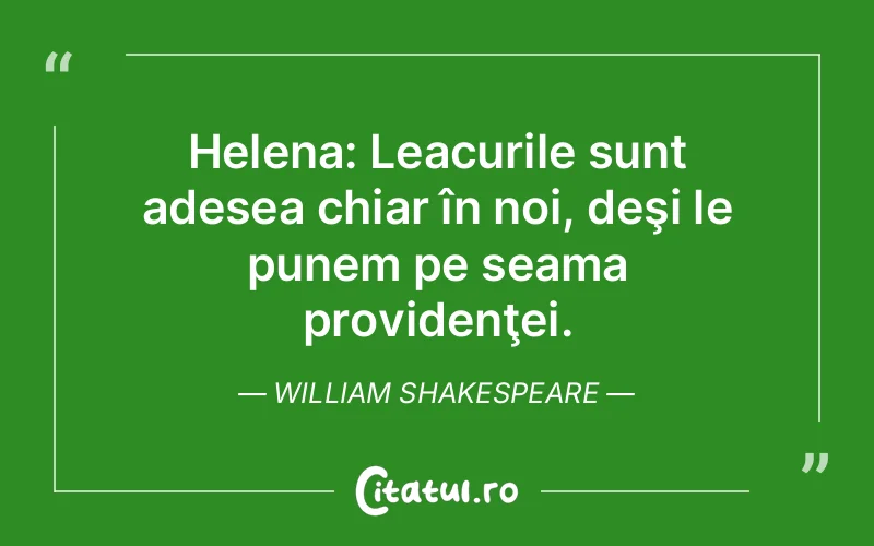 Citat William Shakespeare - citate viata