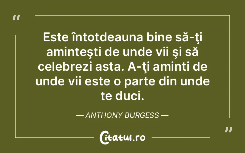 Citat Anthony Burgess - citate viata
