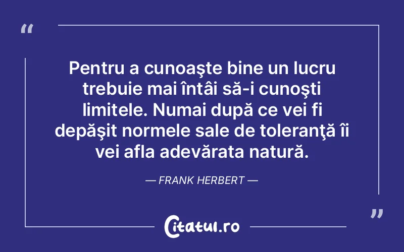 Citat Frank Herbert - citate viata