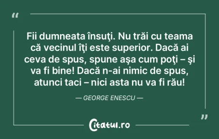 Să trăieşti bine este cea mai bună r...