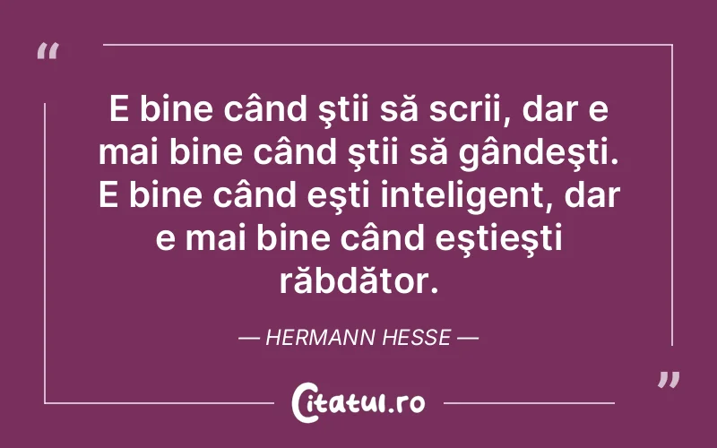 Citat Hermann Hesse - citate viata