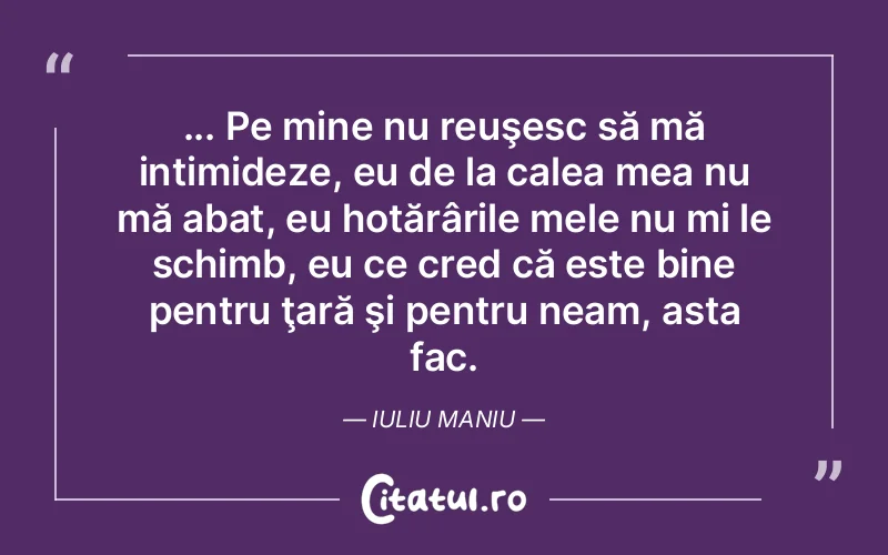 Citat Iuliu Maniu - citate viata