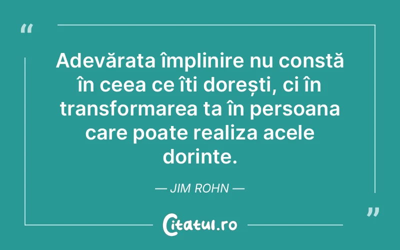 Citat Jim Rohn - citate viata