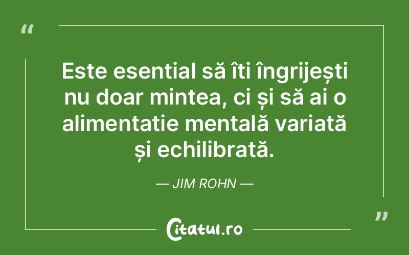 Citat Jim Rohn - citate viata