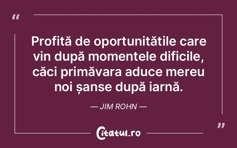 Citat Jim Rohn - citate viata