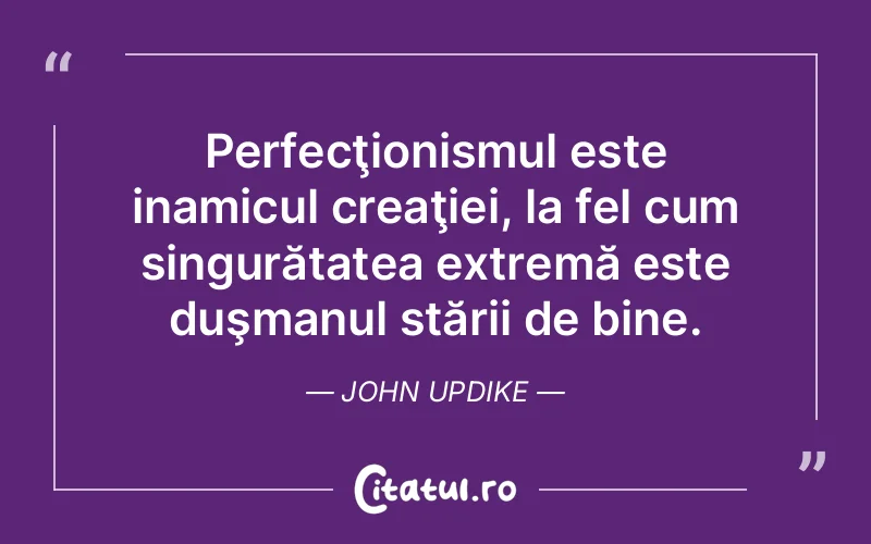 Citat John Updike - citate viata