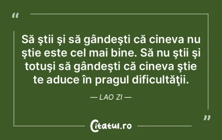 Este important să ne urmăm calea perso...