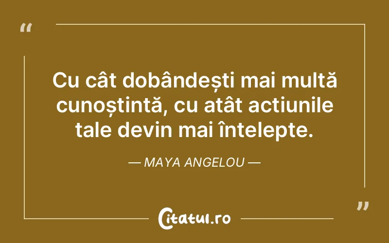 Citat Maya Angelou - citate viata