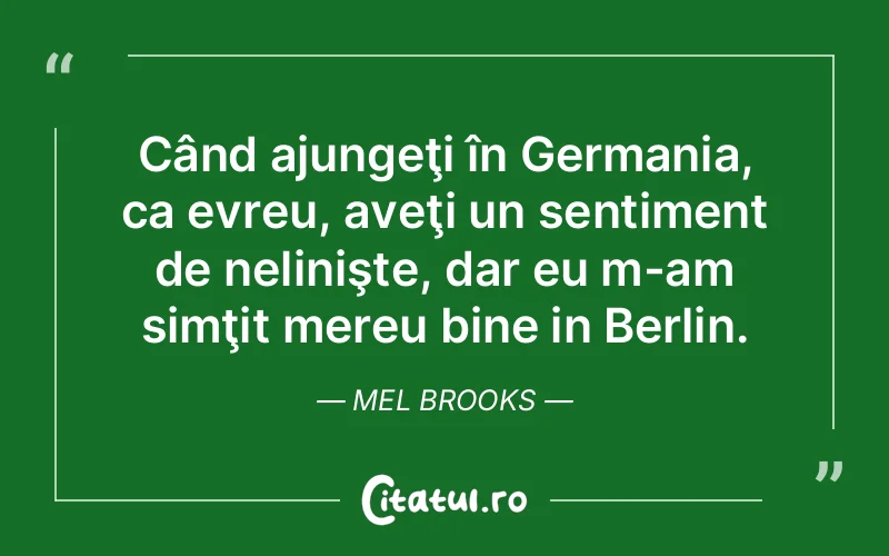Citat Mel Brooks - citate viata