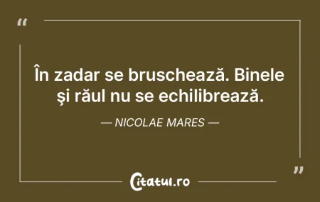 Să nu dai cu capul în zid. Mai bine s�...