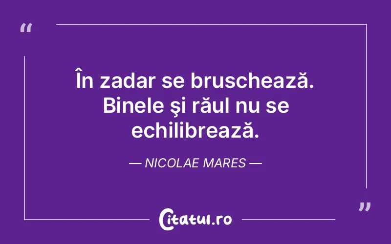 Citat Nicolae Mares - citate viata