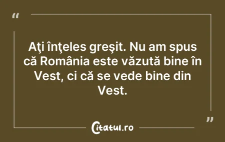 Cei care pot s-o imagineze, văd mult ma...