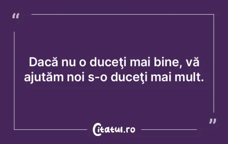 Sunt proşti ăia care pleacă în stră...