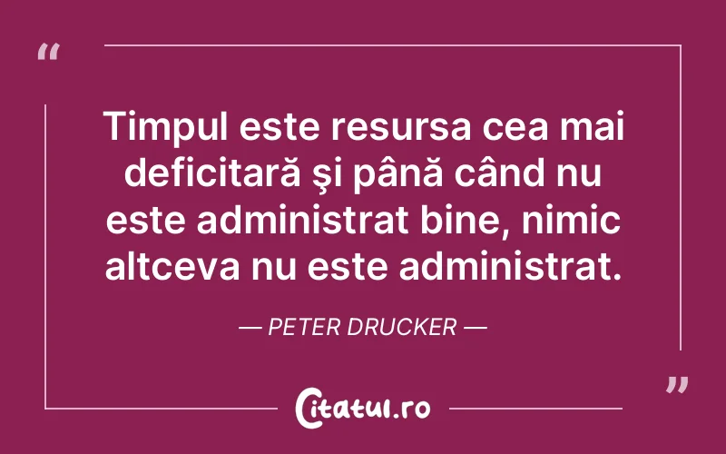 Citat Peter Drucker - citate viata