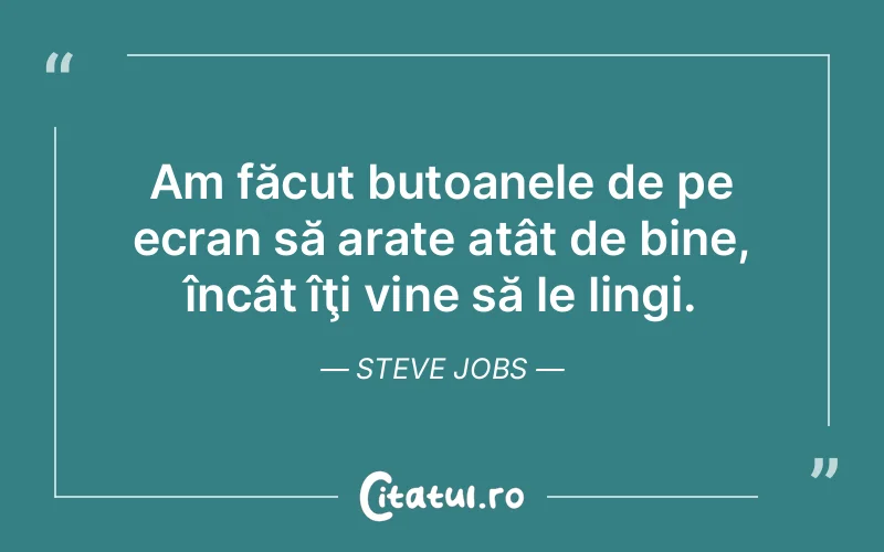Citat Steve Jobs - citate viata