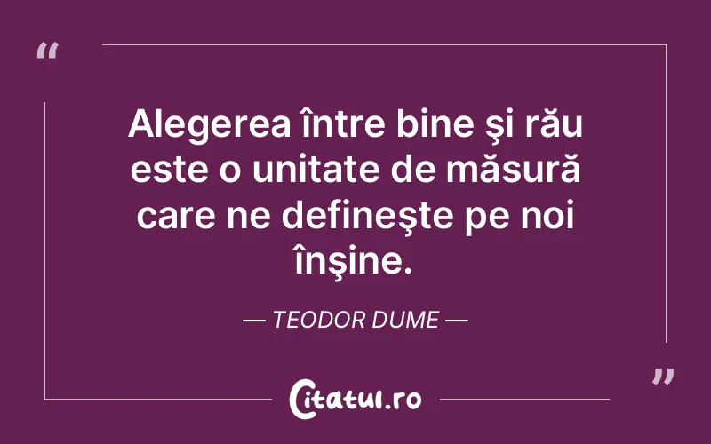 Citat Teodor Dume - citate viata