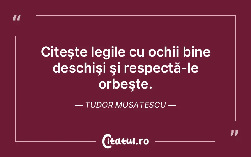 Citat Tudor Musatescu - citate viata