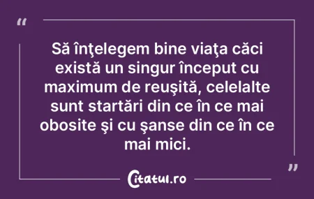 Întotdeauna e loc de mai bine, dar şi ...