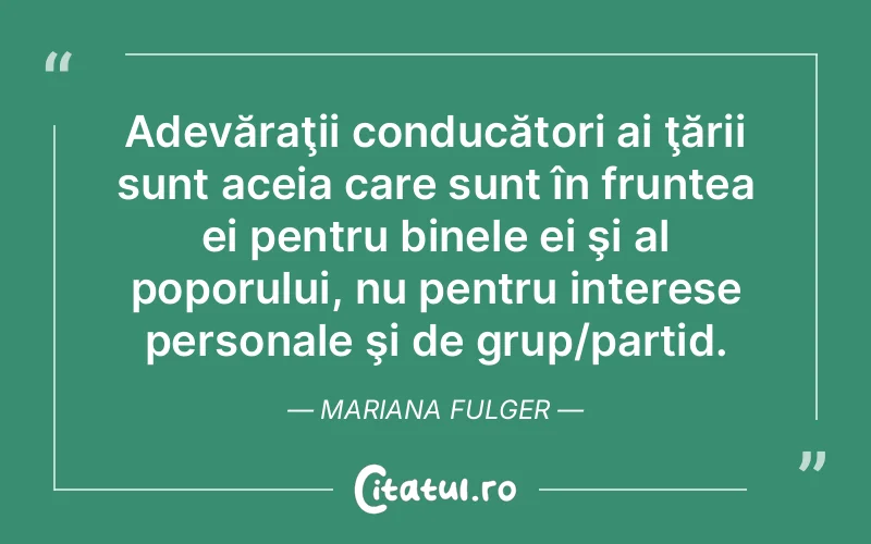Citat Mariana Fulger - citate viata