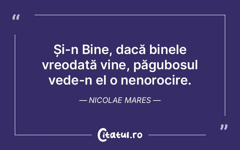 Citat Nicolae Mares - citate viata