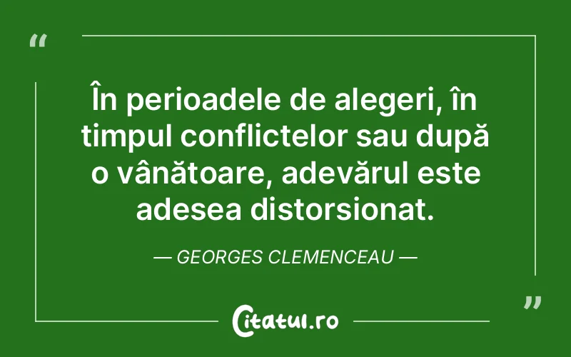 Citat Georges Clemenceau - citate viata