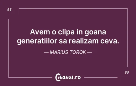 Timpul curge din noi ca dintr-un ceasorn...