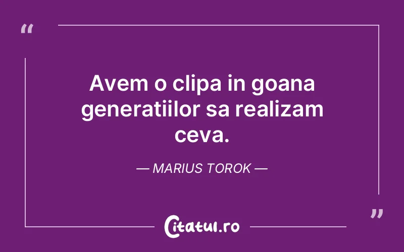 Citat Marius Torok - citate viata