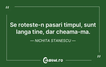 Timpul este suficient pentru cei care st...