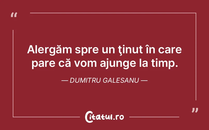 Citat Dumitru Galesanu - citate viata
