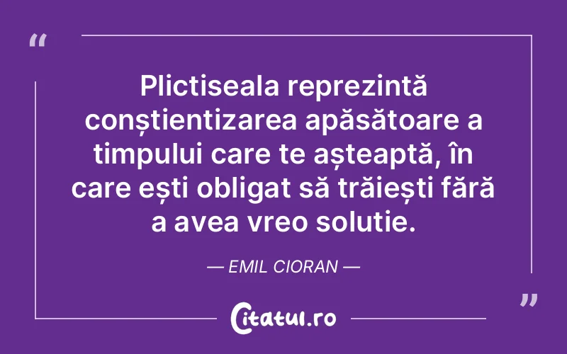 Citat Emil Cioran - citate viata