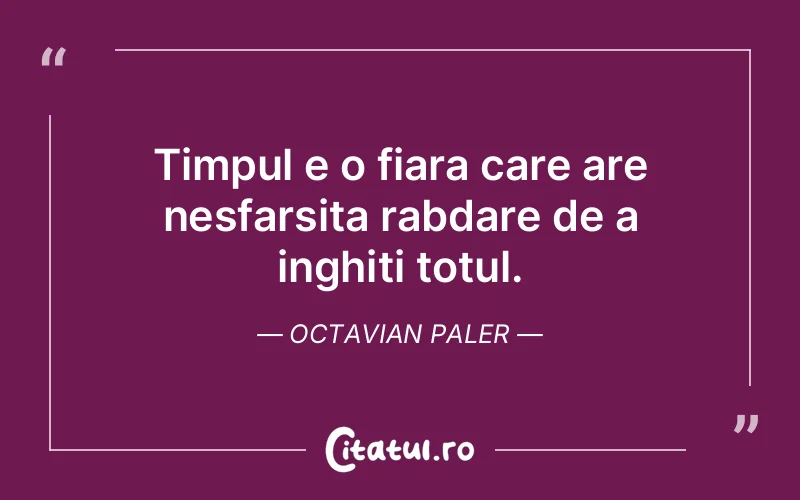 Citat Octavian Paler - citate viata