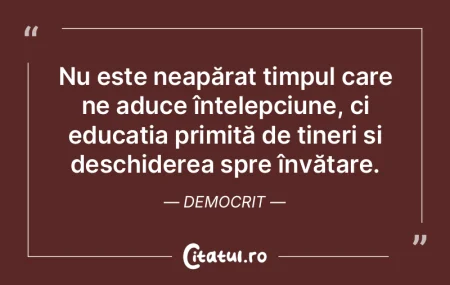 În tinerețe, te lupți pentru a obțin...