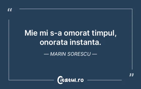 Pierderea de timp este cea mai ireparabi...