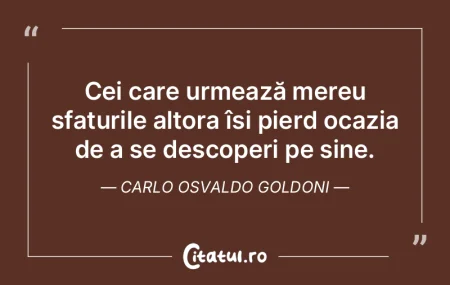 Cel care merge singur poate pleca azi, c... Cel care merge singur poate pleca azi, c...