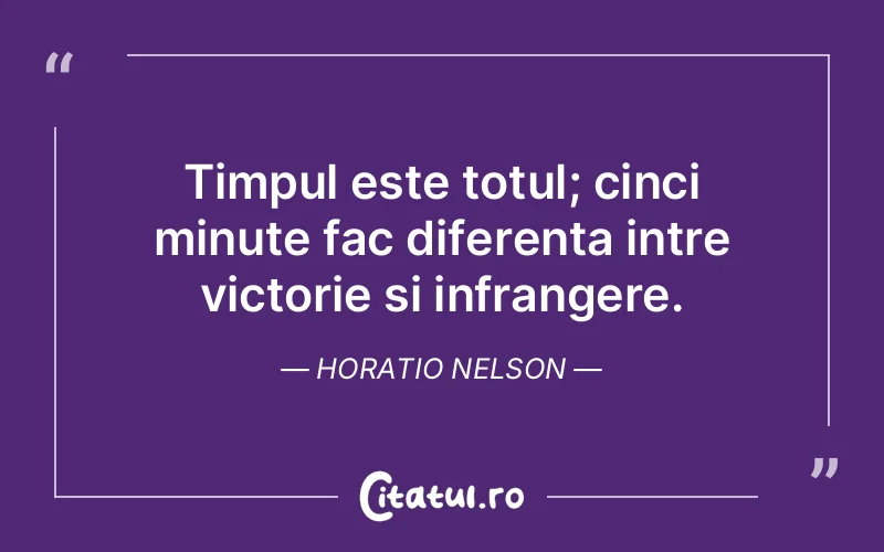 Citat Horatio Nelson - citate viata